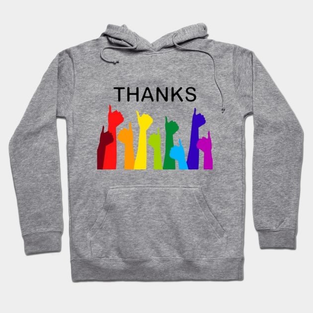 thanks Hoodie by adamanartwork